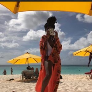 FREE PEOPLE ONE BORNEO KIMONO-SZ M/L